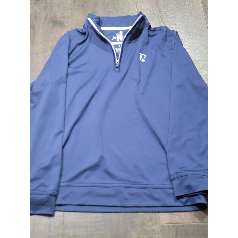 Johnnie-O Boys Prep-Formance Quarter Zip Pullover Blue Striped Size 8 JBK01690